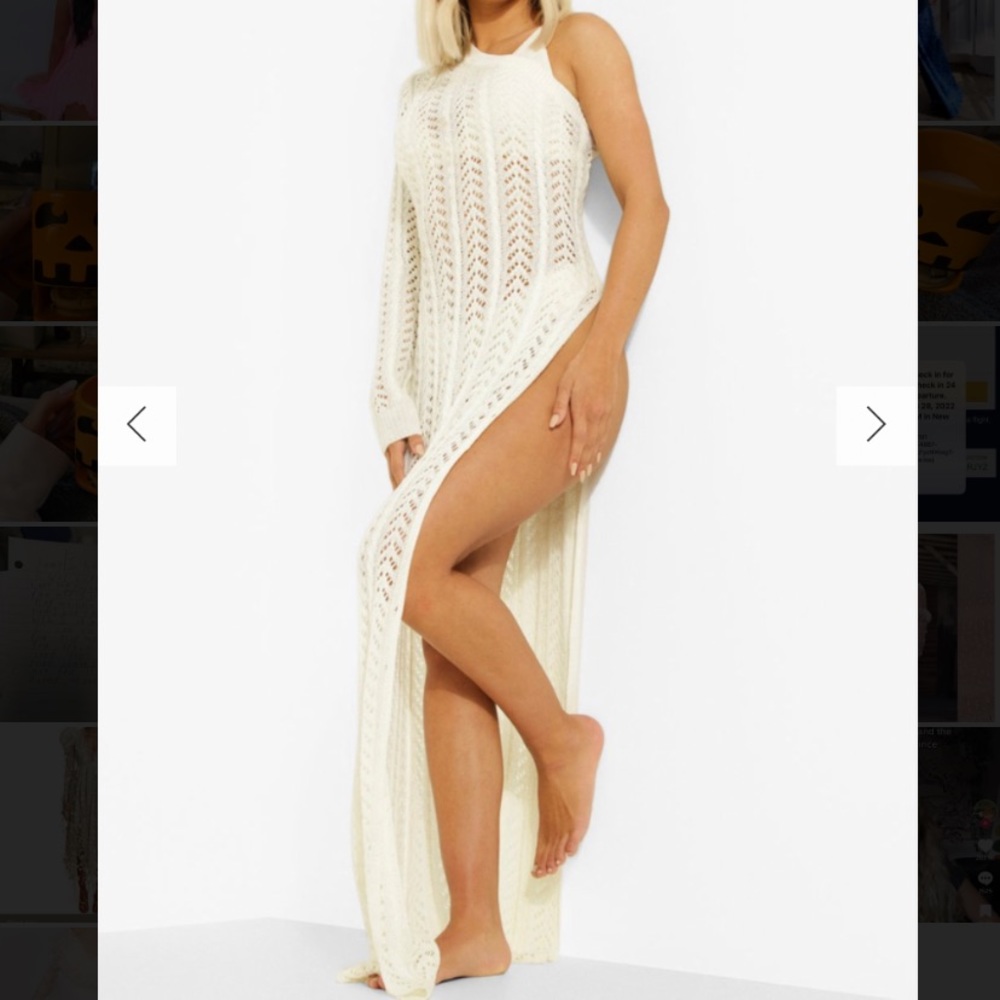 Crochet cover up dress